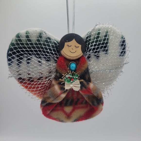 Southwest Native Angel Doll Christmas Ornament - Picture 2 of 4